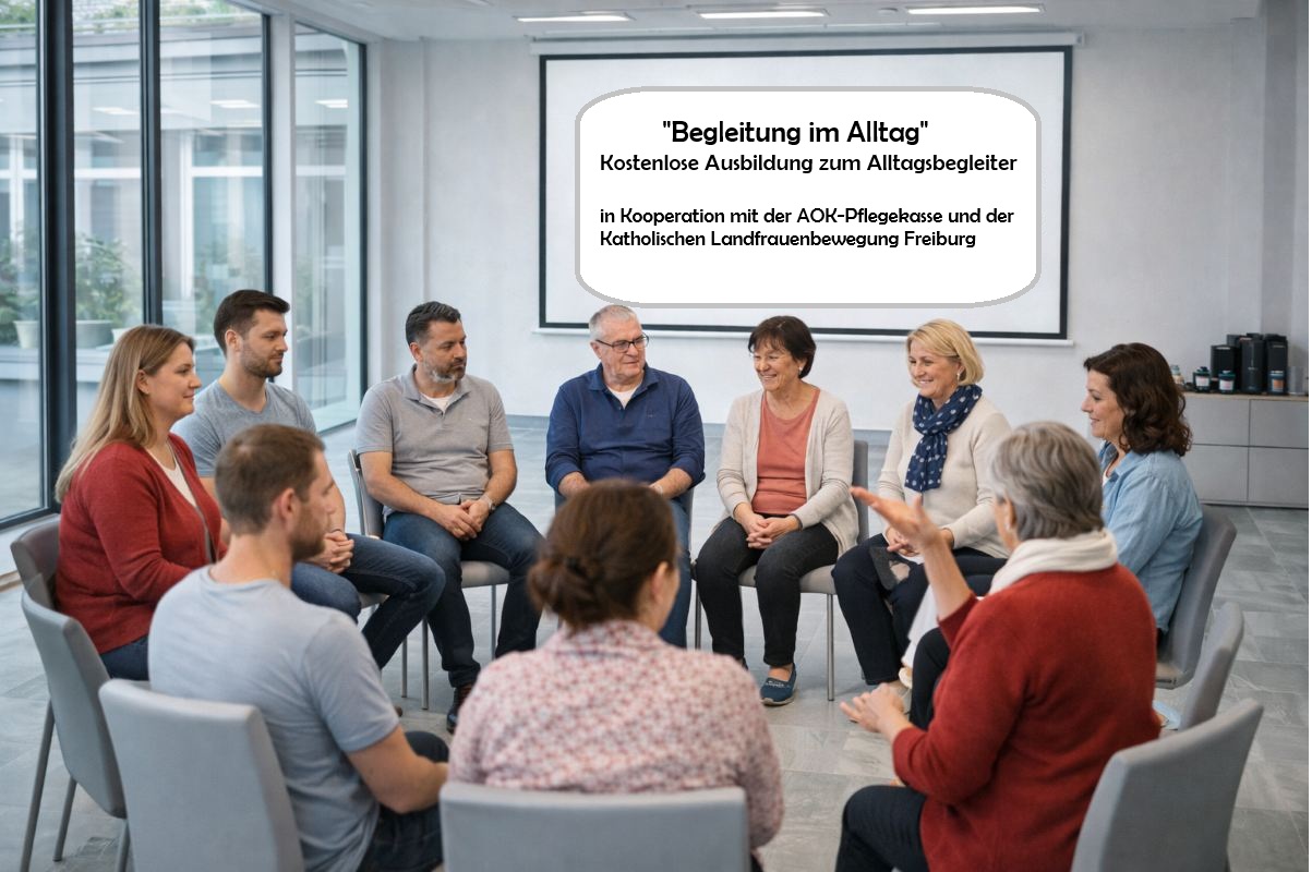 Reger Austausch bei der Ausbildung zum Alltagsbegleiter